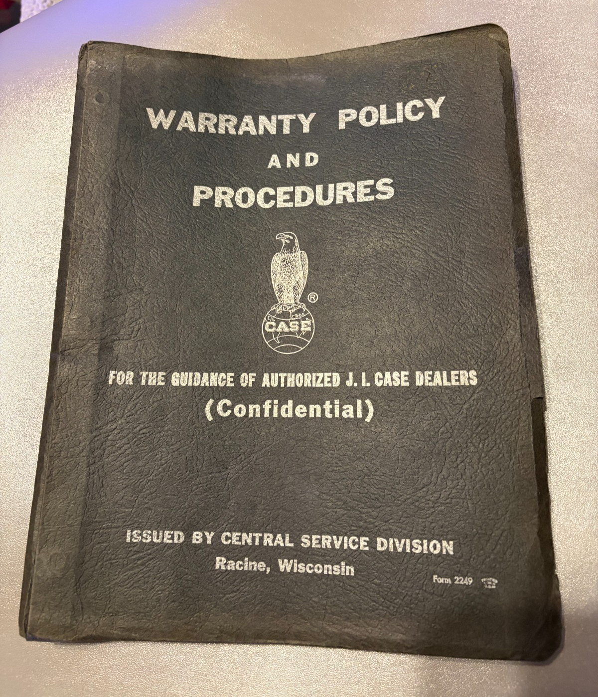1962 Vintage J.I. Case Dealers Warranty Policy and Procedures Racine Wisconsin