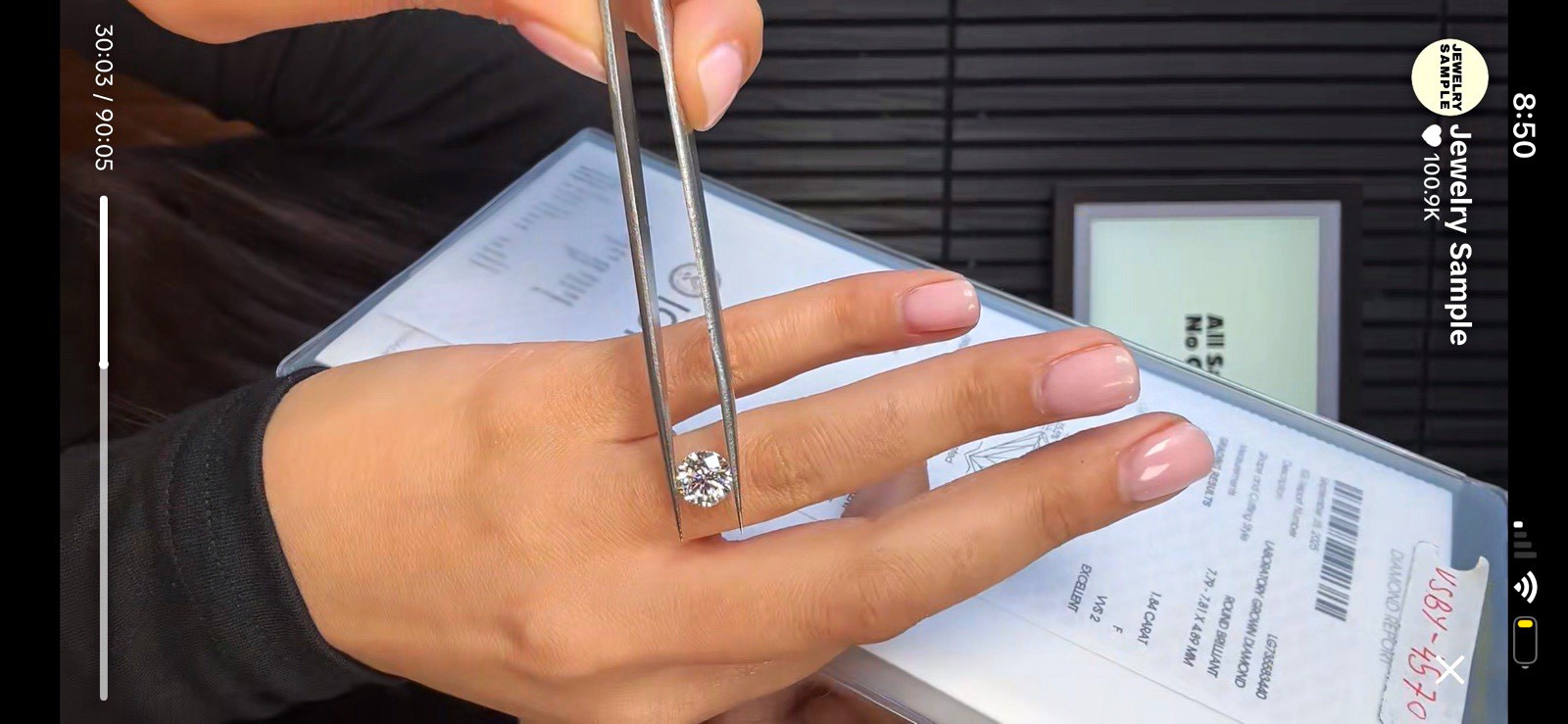 1.84ct Lab-Grown Round Brilliant Diamond F VVS2 Excellent Cut IGI 1.84ct Lab-Grown Round Brilliant Diamond F VVS2 Excellent Cut IGI