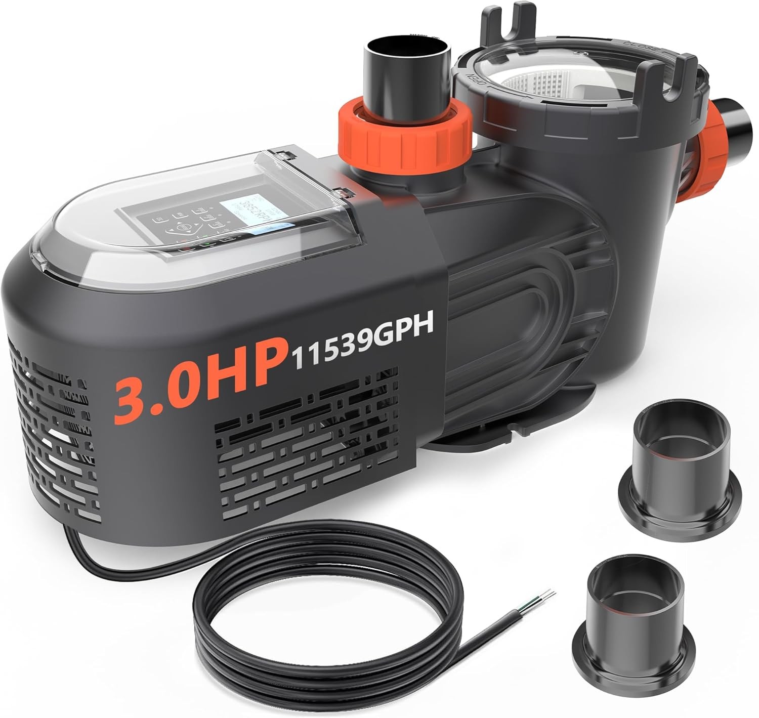 4 Variable Speed Inground VS Pool Pump 1.8-3.0 HP 230V for In/Above Ground Pool
