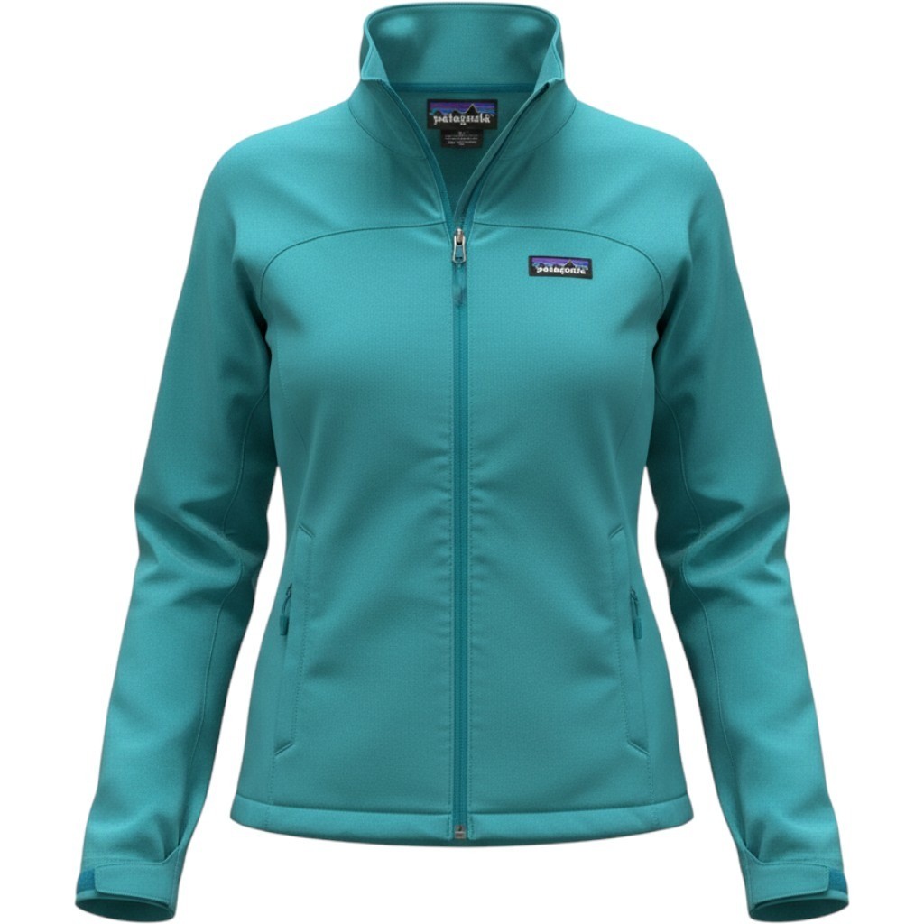 Patagonia Women\'s Adze Hybrid Softshell Jacket Small S Teal Turquoise 83545FA17