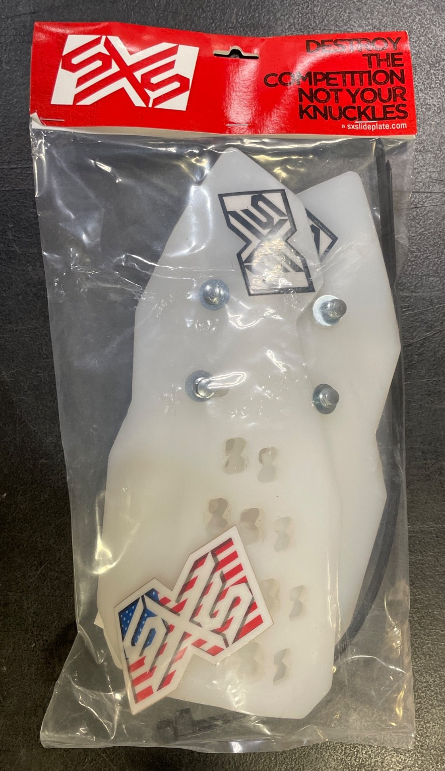 SXS BURLY GUARD “Vented” shields–White Plastic - 1 pair