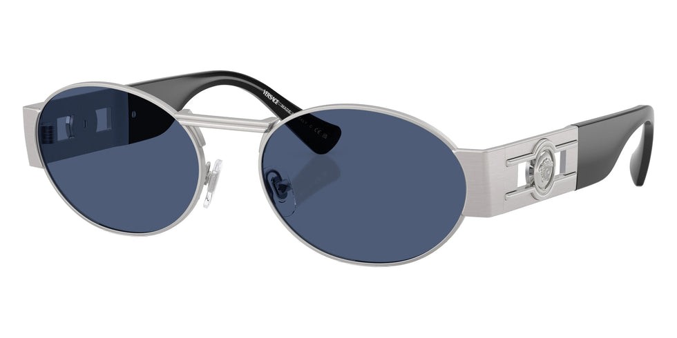 Versace Unisex 56mm Silver Sunglasses VE2264-100080-56 Versace Unisex 56mm Silver Sunglasses VE2264-100080-56