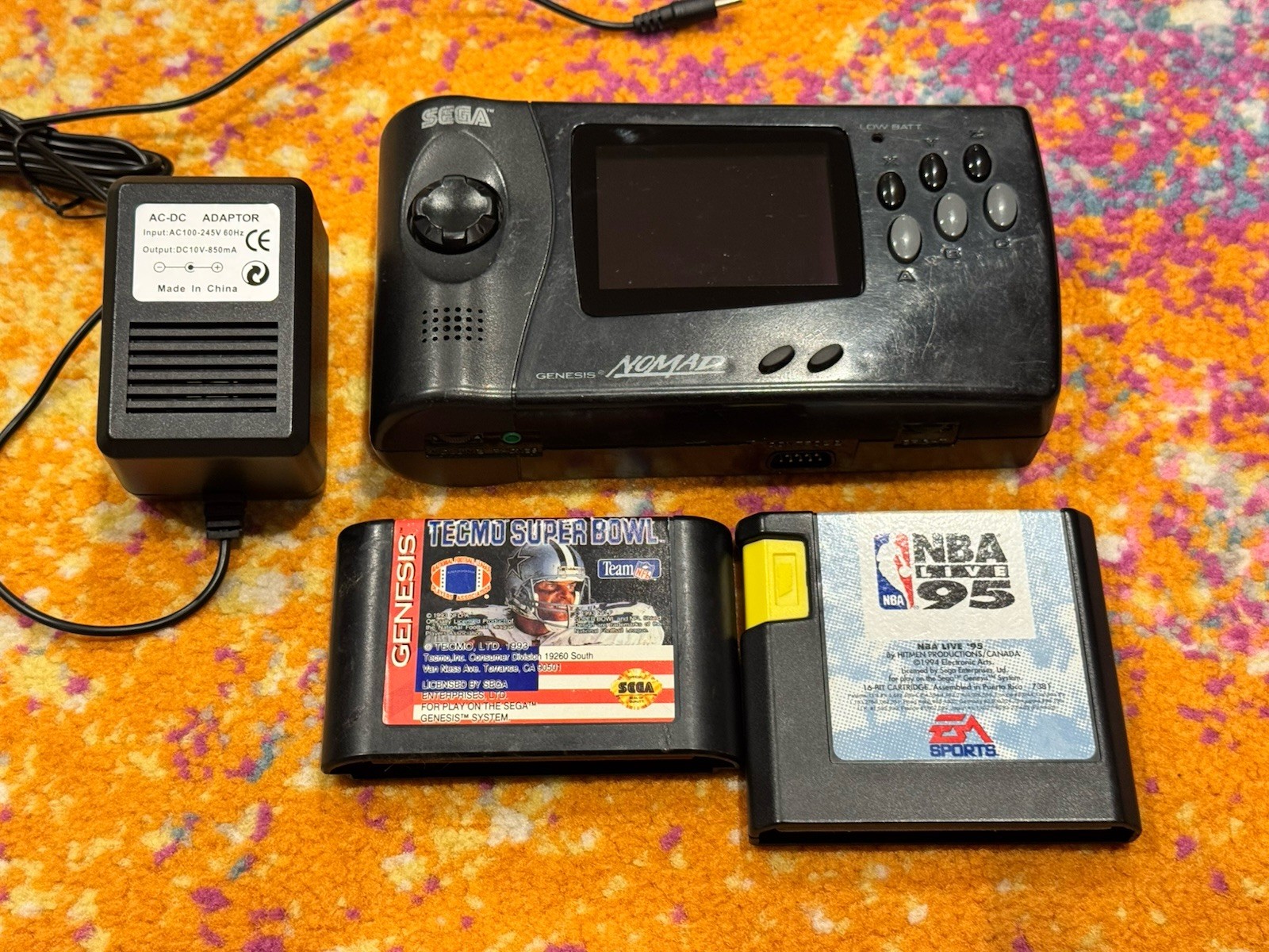 Sega Nomad Works Great Includes Games And Power Supply