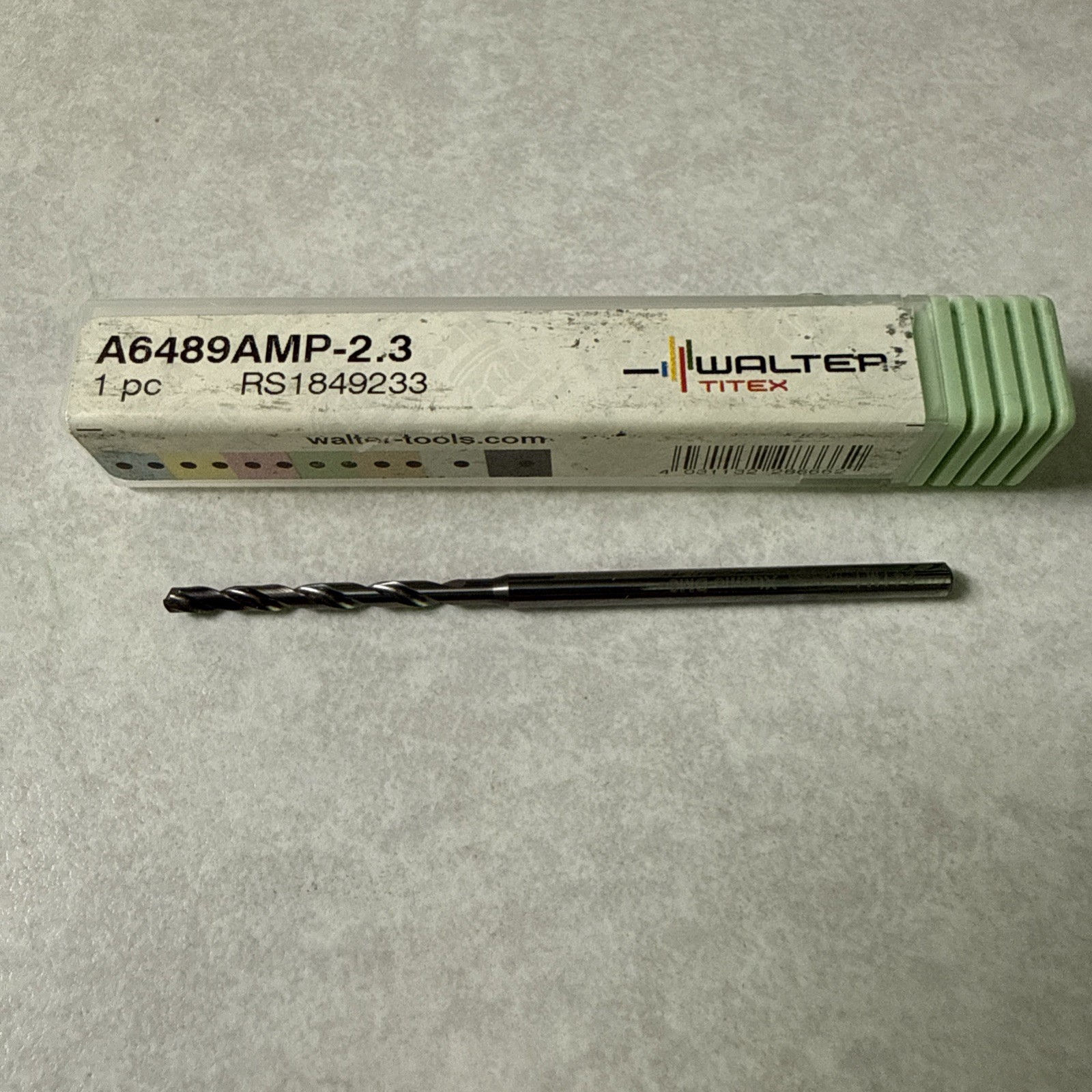 Walter Titex A6489AMP-2.3MMSolid Carbide Coolant Thru Drill  Machinist CNC Tools