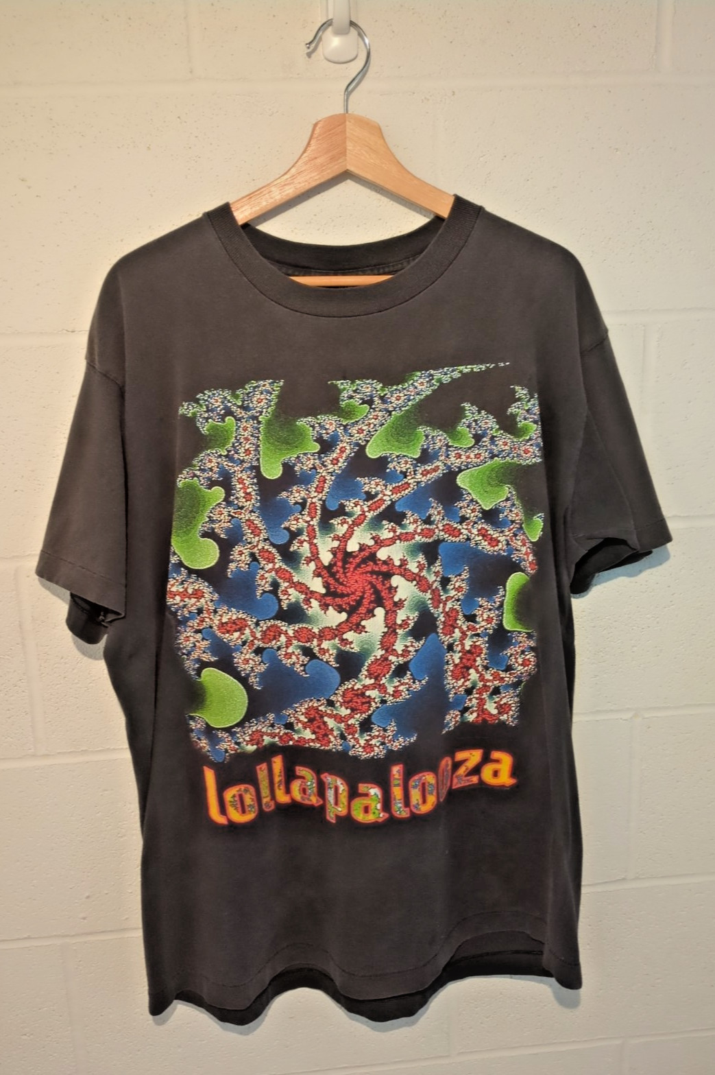VTG 1993 Lollapalooza Black T Shirt Single Stitch XL Tool Alice In Chains Primus