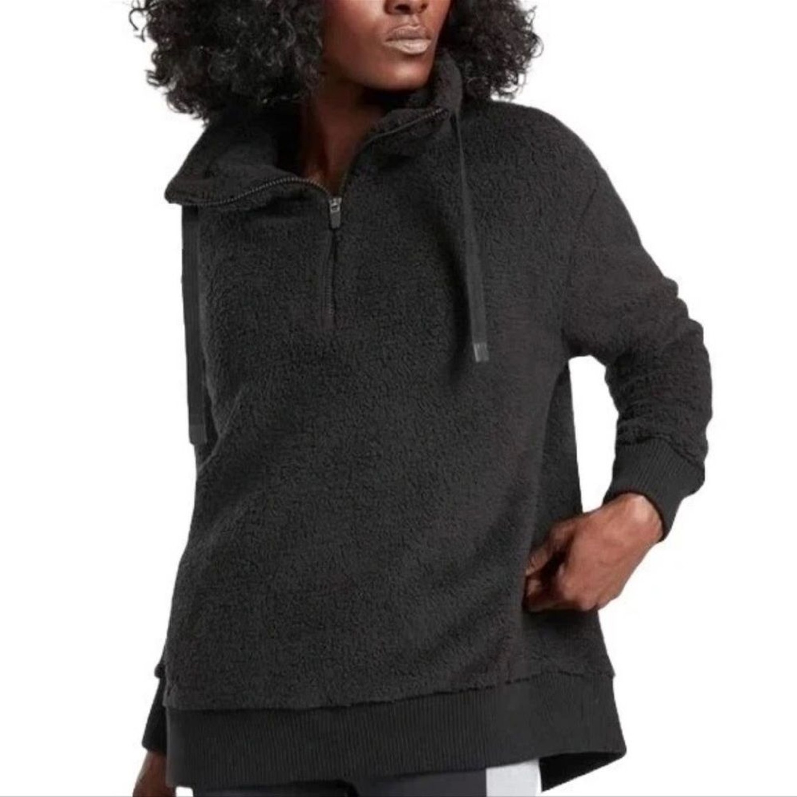 Athleta Black Half-Zip Pullover