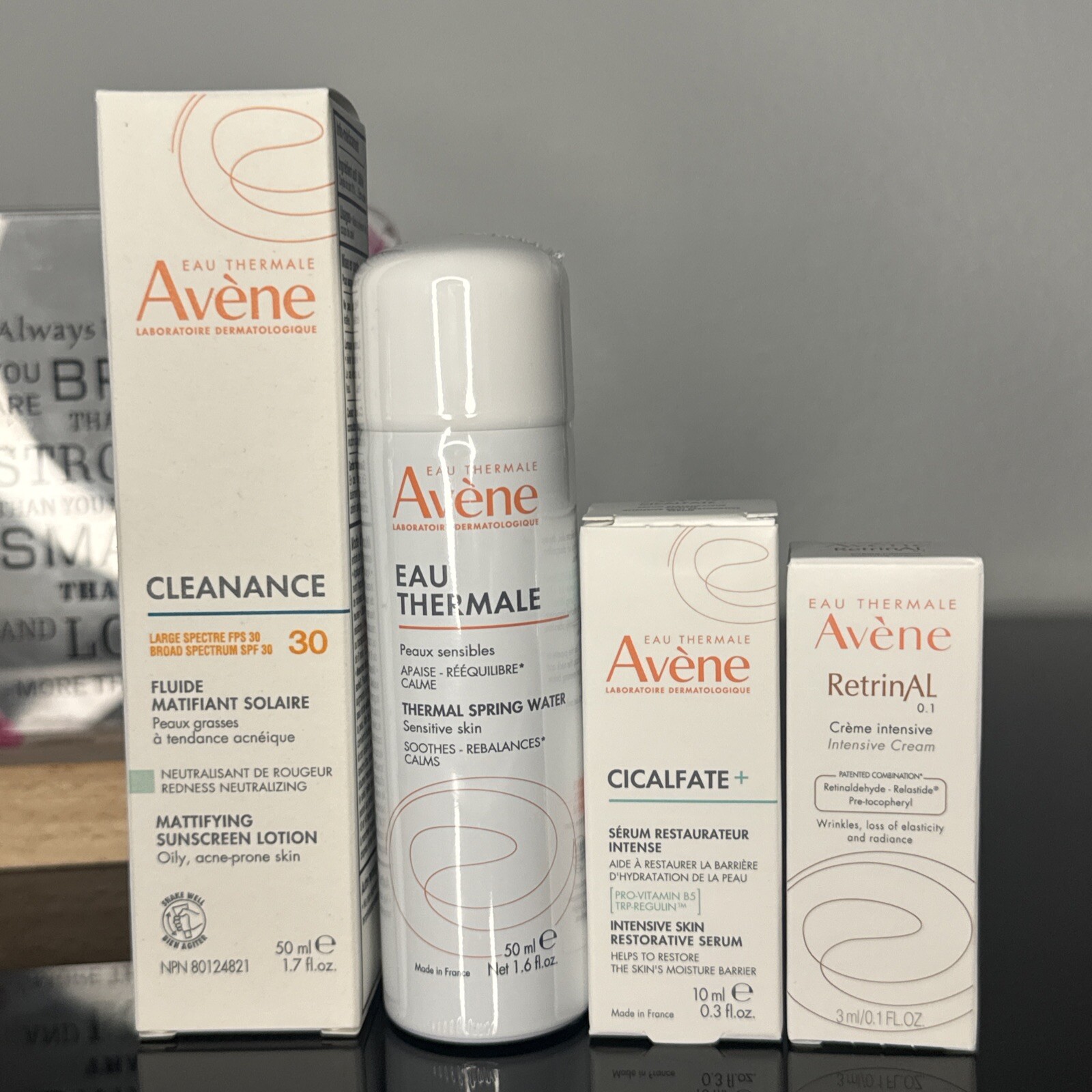Avene set of 4 look at description  B1