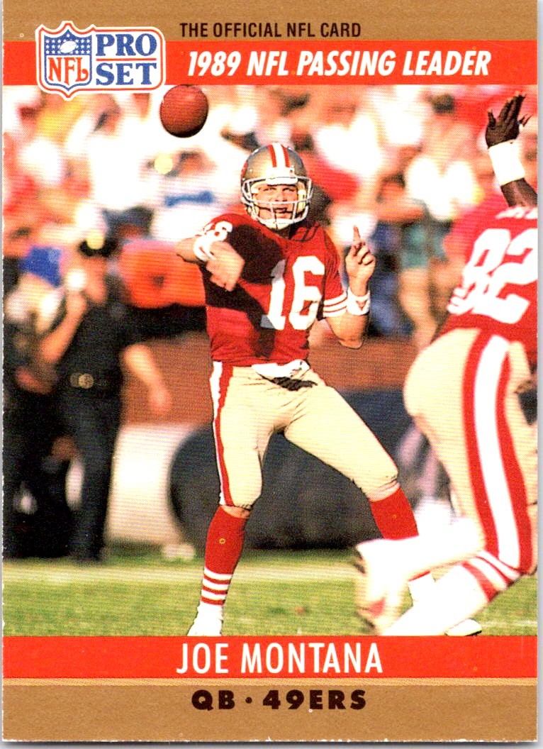 1990 Pro Set - Joe Montana #8 - Near Mint or Better