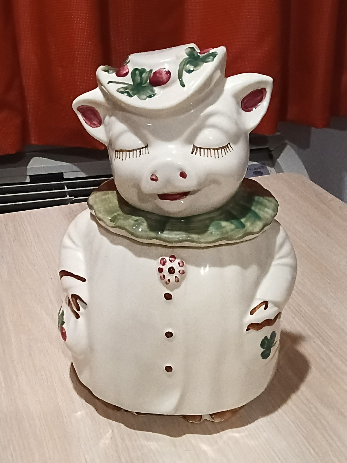 Old Vintage Original Shawnee Winnie Clover Pig Cookie Jar 11 Old Vintage Original Shawnee Winnie Clover Pig Cookie Jar 11