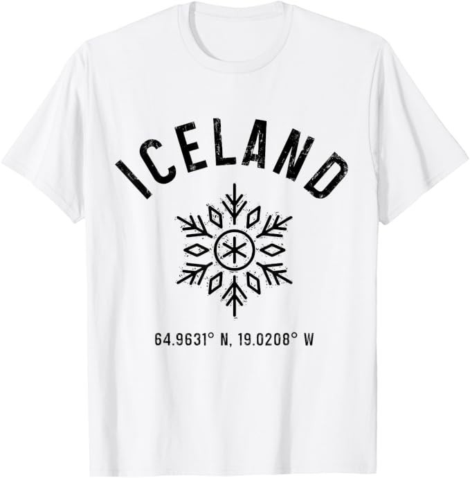 Iceland Reykjavik Vintage Icelandic Souvenir T-Shirt