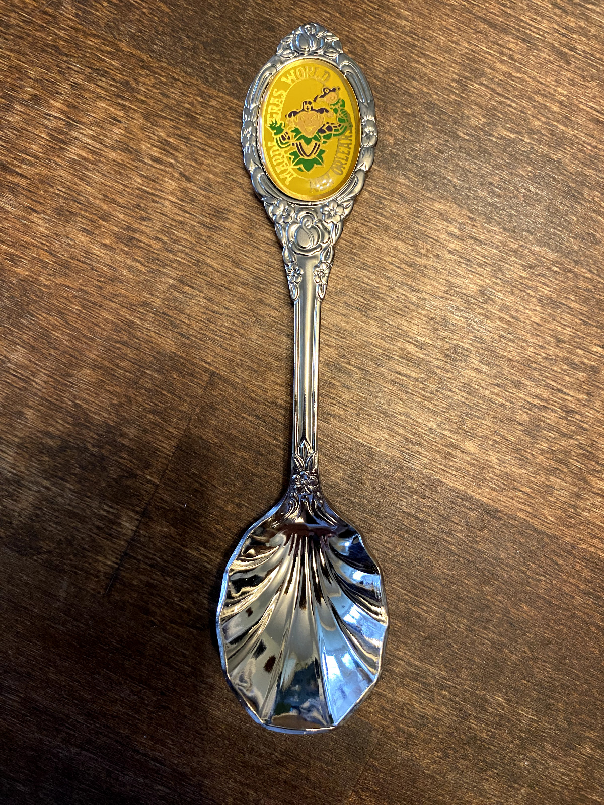 Vintage Mardi Gras World Souvenir Spoon Stainless 1980\'s Blaine Kern New Orleans