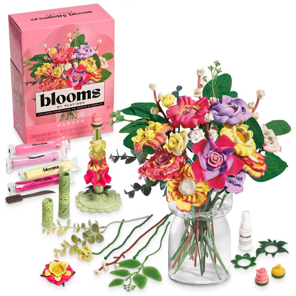 Blooms by Play-Doh Garden Flower Bouquet Arts and Crafts Kit for Adults