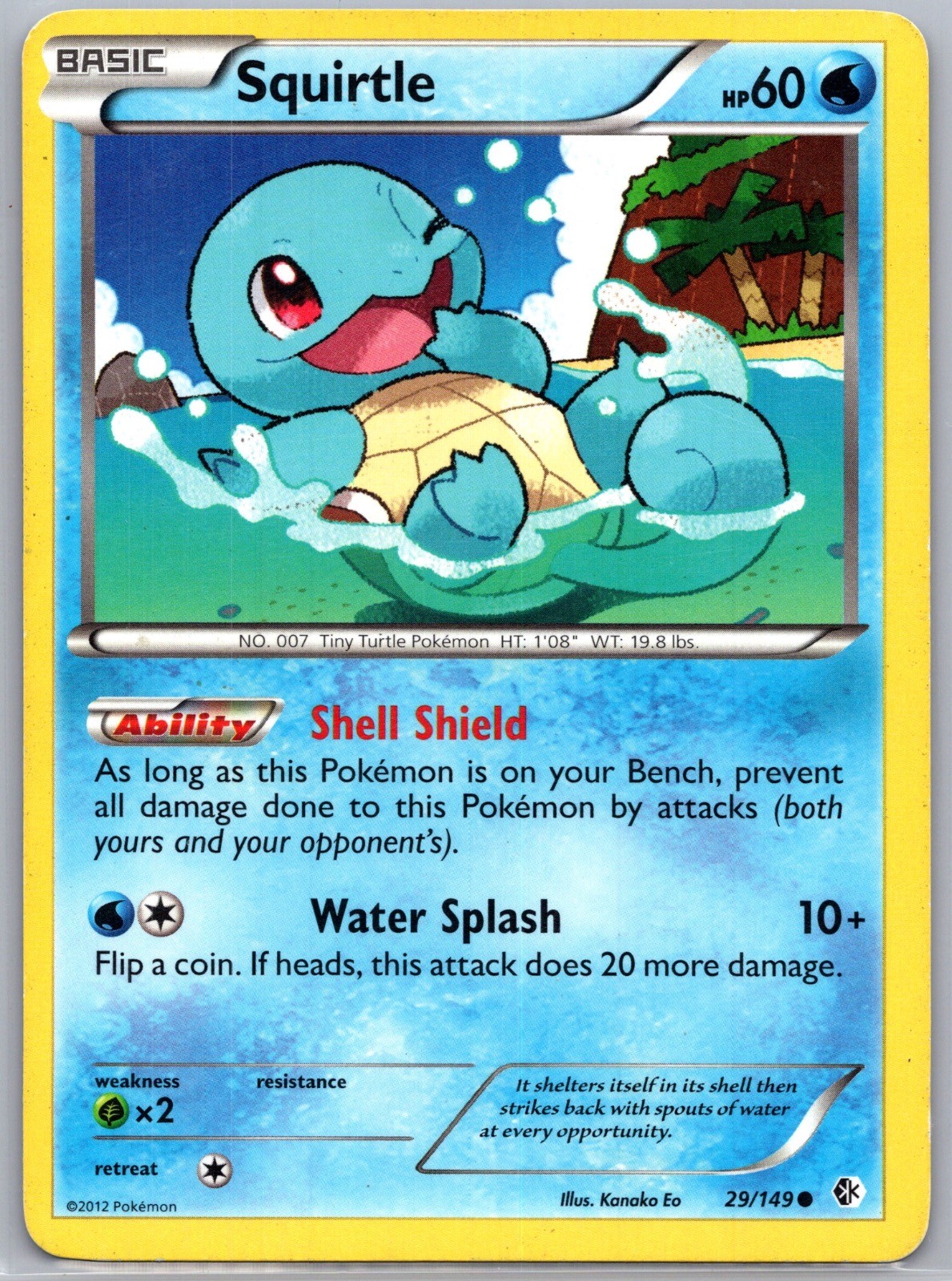 Squirtle 29/149 Common Boundaries Crossed Pokemon Lightly Played