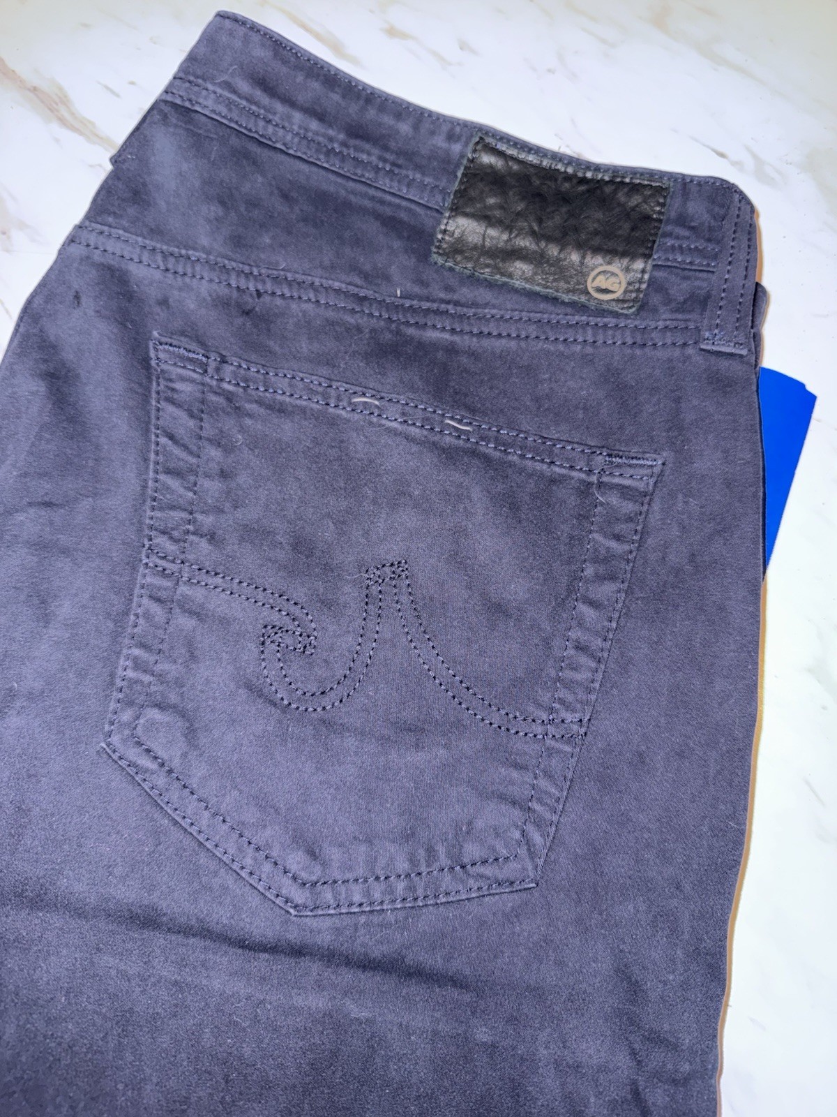 AG Adriano Goldschmied The Protege Jeans Mens 36x34 (39x34.5) Black Straight Leg
