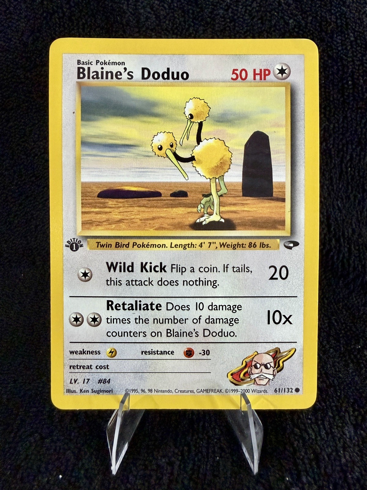 Pokemon TCG Blaine’s Doduo #61/132 Non Holo 1st Edition Vintage 1999-2000 Pokemon TCG Blaine’s Doduo #61/132 Non Holo 1st Edition Vintage 1999-2000