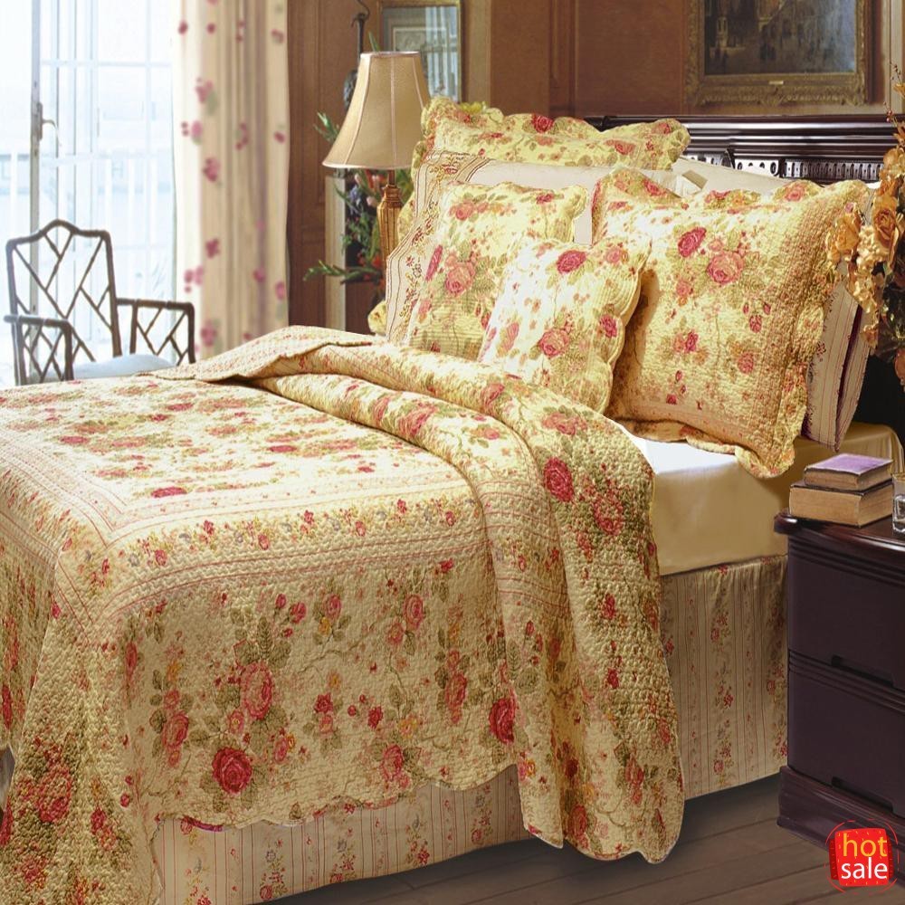 Greenland Home Antique Rose Quilted Sham - Standard 20x26, Multi