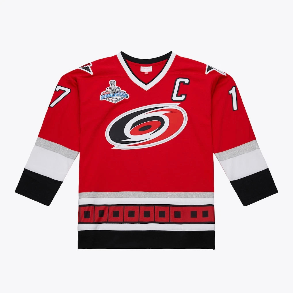 Sz S-6XL All Stitched Men\'s #17 Brind\'Amour Red 2005-06 Power Play Player Jersey