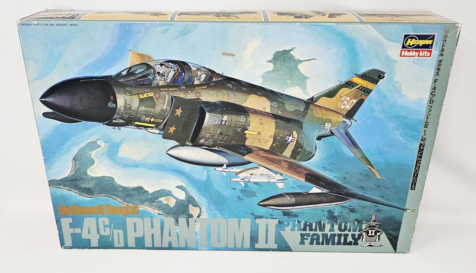 Hasegawa 1/48 McDonnell Douglas F-4G Phantom II New Open Box 100% Complete Extra