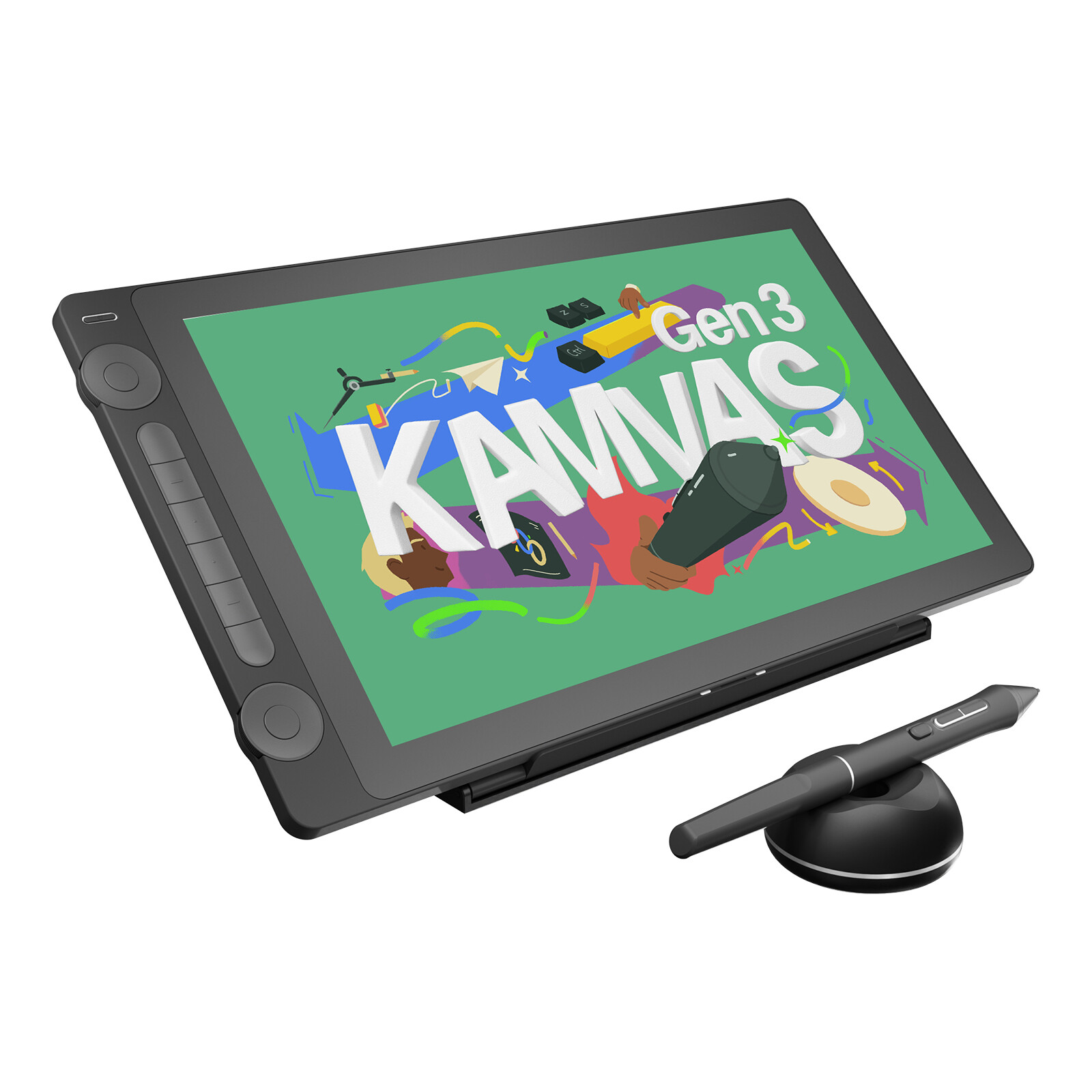 Refurbished HUION KAMVAS 16 (Gen 3) Graphics Tablet Pen Display 15.8\