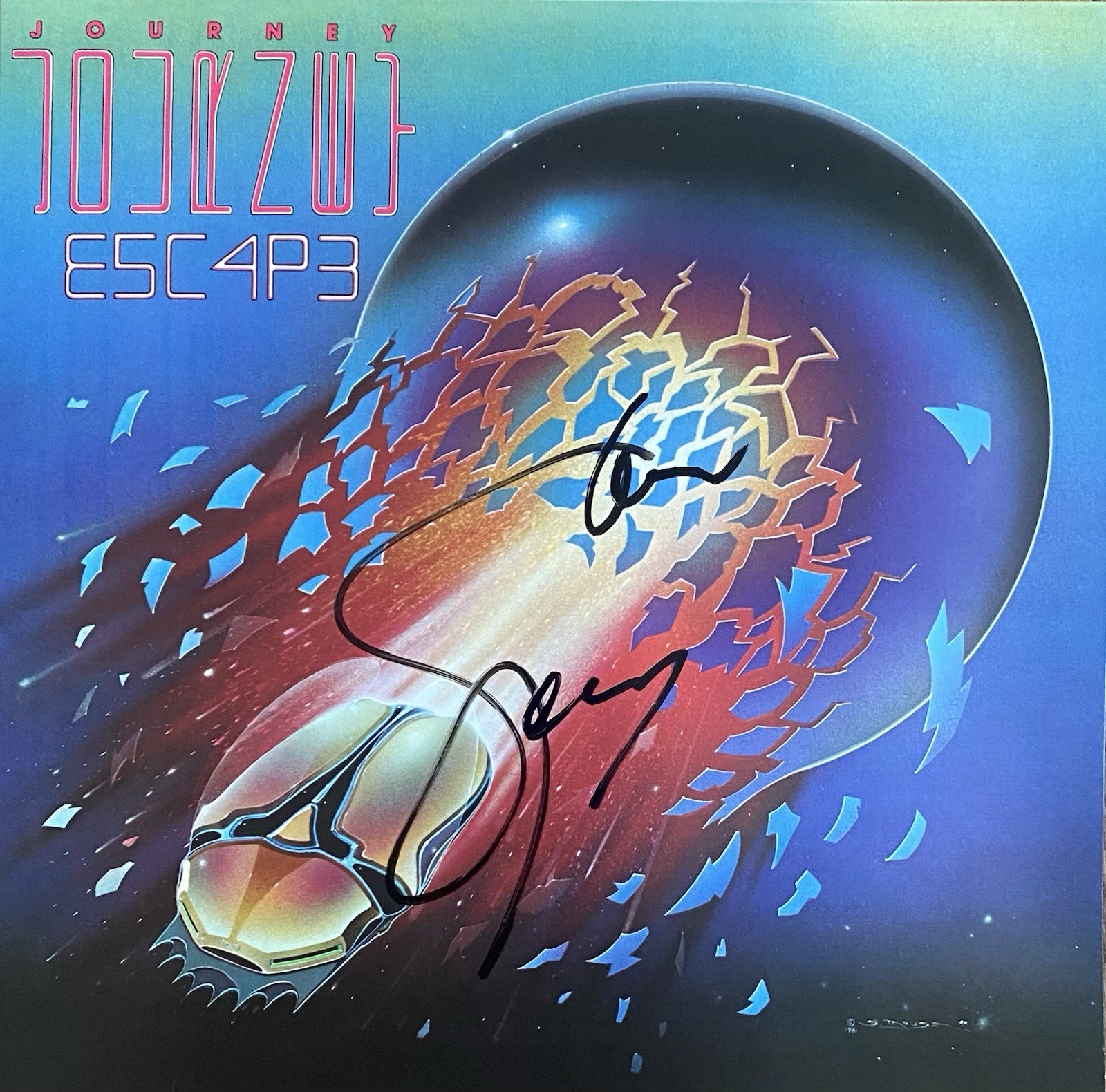 STEVE PERRY AUTOGRAPHED SIGNED JOURNEY ESCAPE VINYL RECORD ALBUM