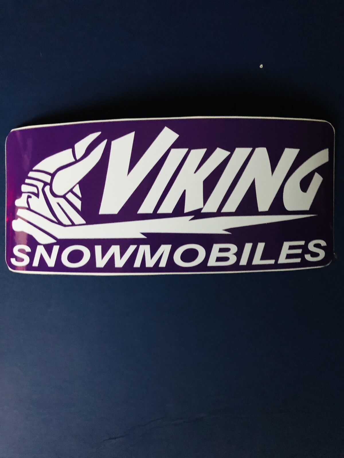 1-Vintage Remake Viking Snowmobiles Sticker (New Vinyl) 3” X 7”