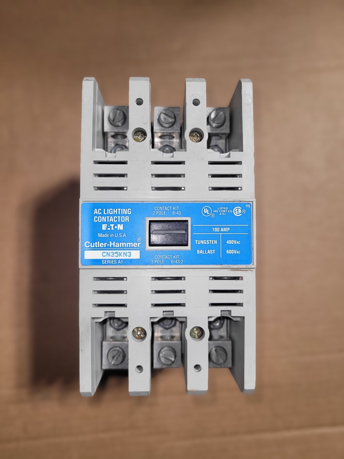 Eaton CN35KN3A 100A AC Lighting Contactor 120V NEW TAKEOUT