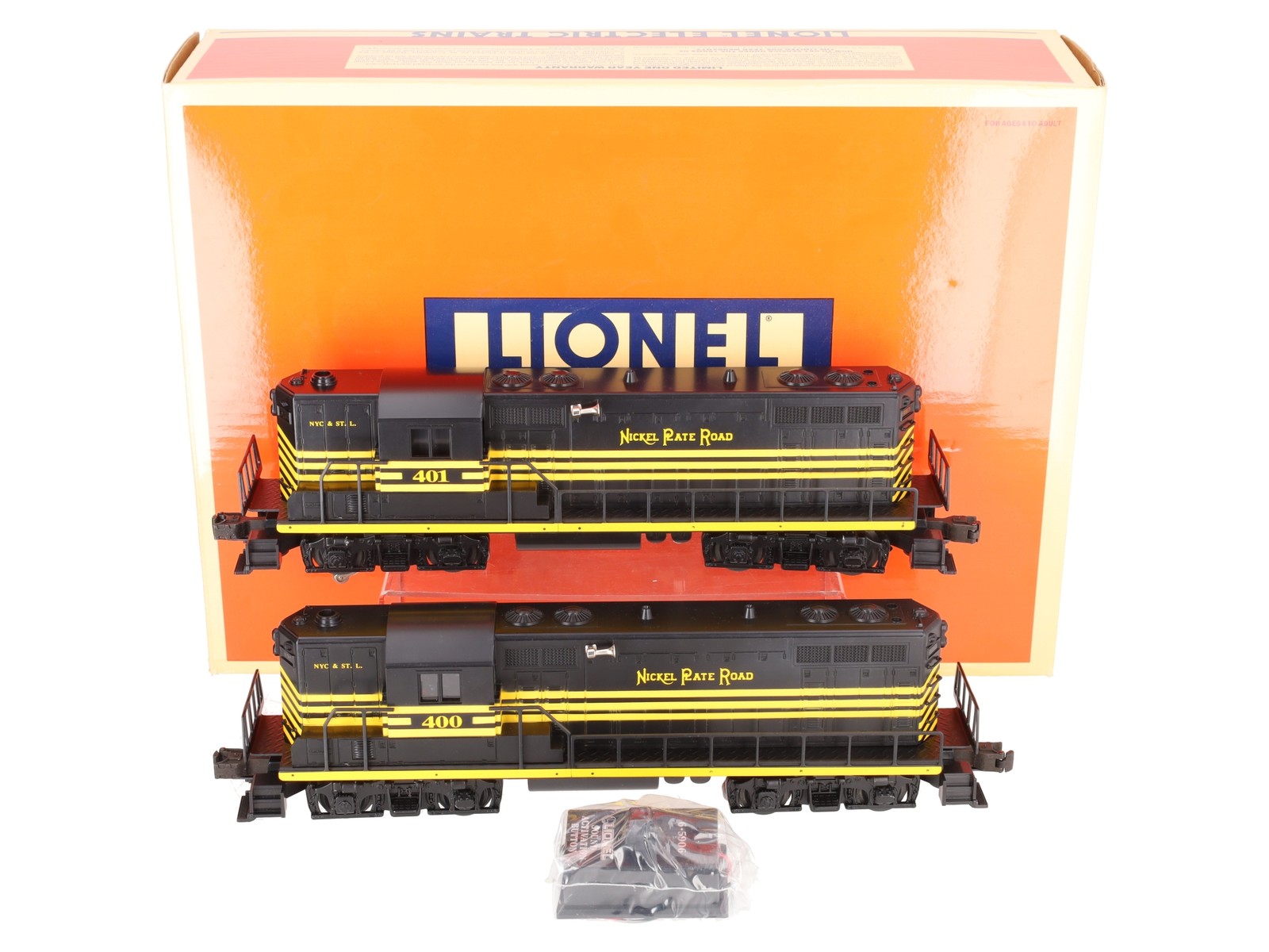 Lionel 6-18505 O Gauge Nickel Plate Road GP-7 Diesel Locomotive Set #400/401 LN