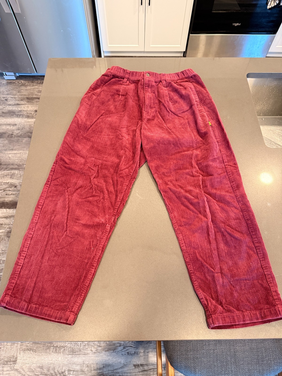 Converse x IRAK NYC Corduroy Pants Dark Burgundy Size L Limited Edition