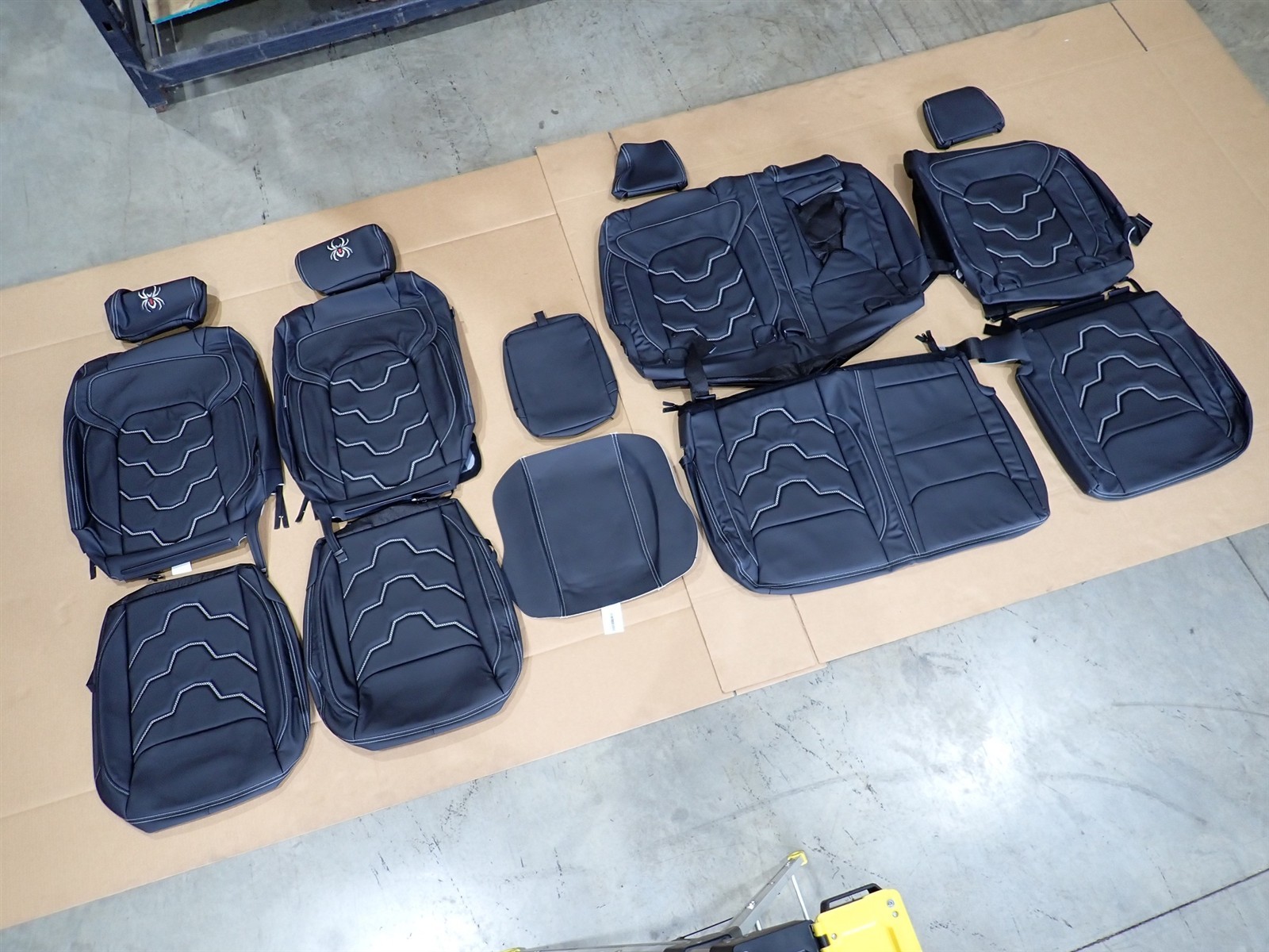 2019-2026 Ram 2500 Crew Cab Big Horn Premium Alea Black Leather Seat Covers