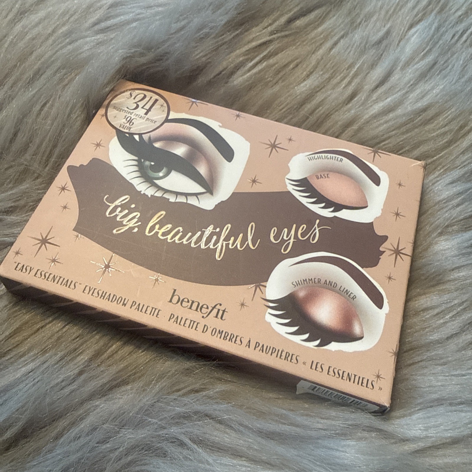Benefit Big Beautiful Eyes Palette Eyeshadow Luxury Sealed NEW IN BOX. Benefit Big Beautiful Eyes Palette Eyeshadow Luxury Sealed NEW IN BOX.