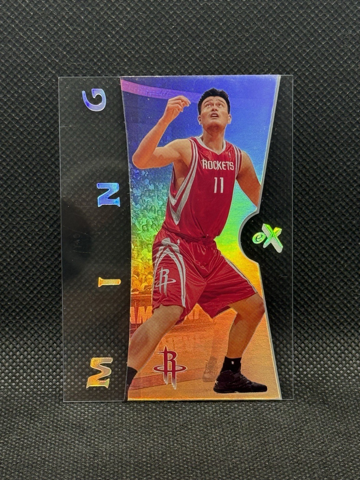 2006-07 FLEER E-X YAO MING ACETATE #14 ROCKETS HOF