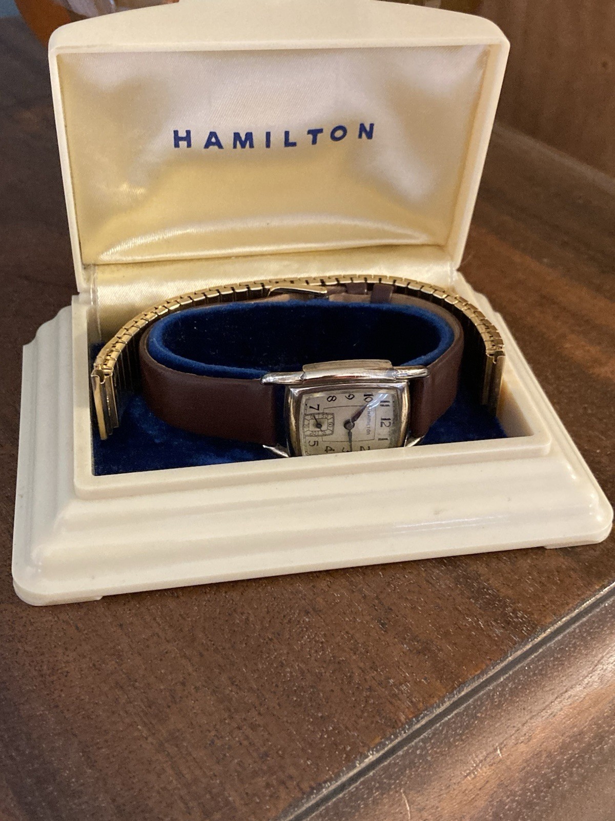 1941 Hamilton Boulton-style 10K Gold Filled - Box + Bracelet - Runs Great