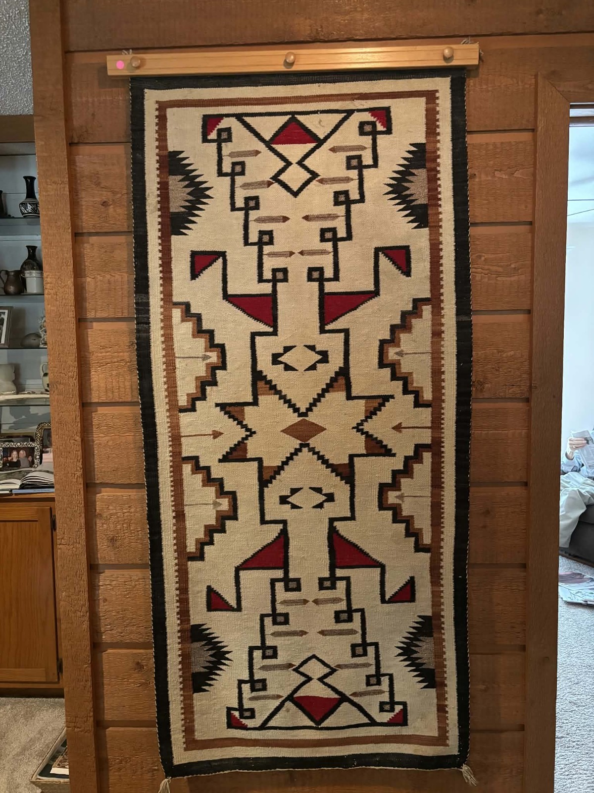 Vintage Navajo JB Moore Crystal rug Vintage Navajo JB Moore Crystal rug