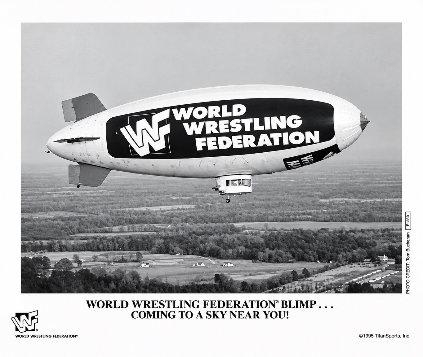 Original WWF BLIMP NEW GENERATION 1995 TitanSports P-280 Official Licensed Promo