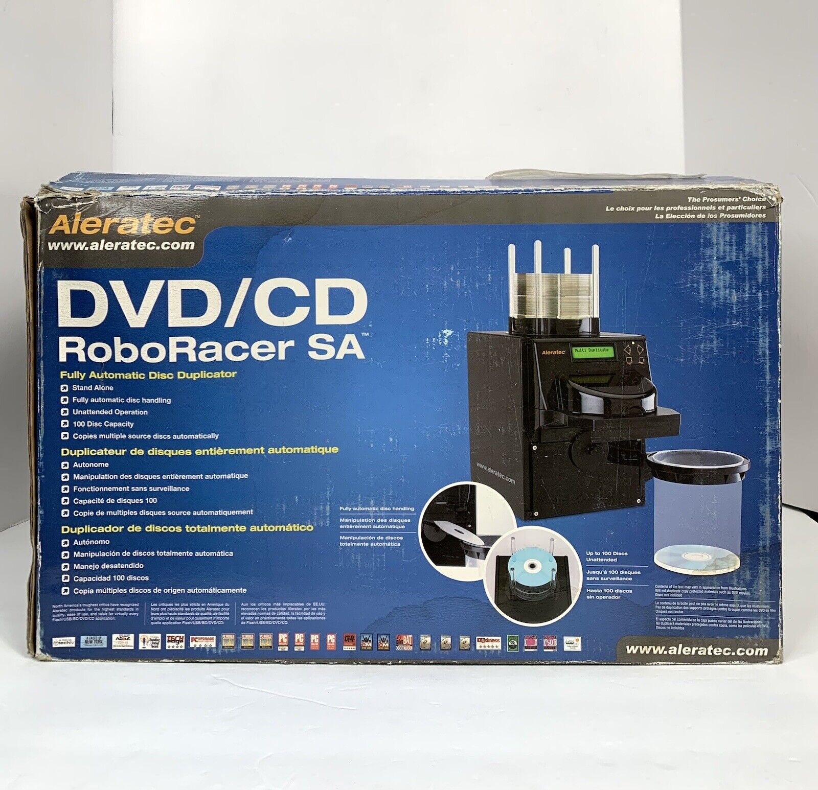 Aleratec Roboracer SA DVD RW (R DL) DVD-RAM 100 Disc Copy Duplicator