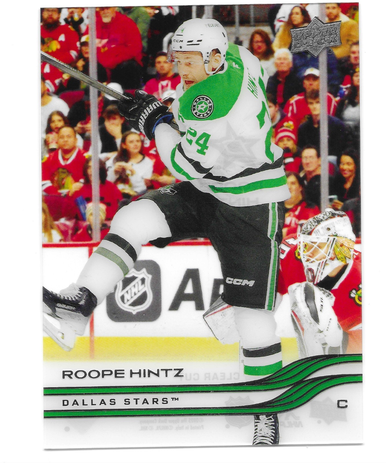 Roope Hintz 2025-26 Upper Deck Series 1 - #54 Clear Cut