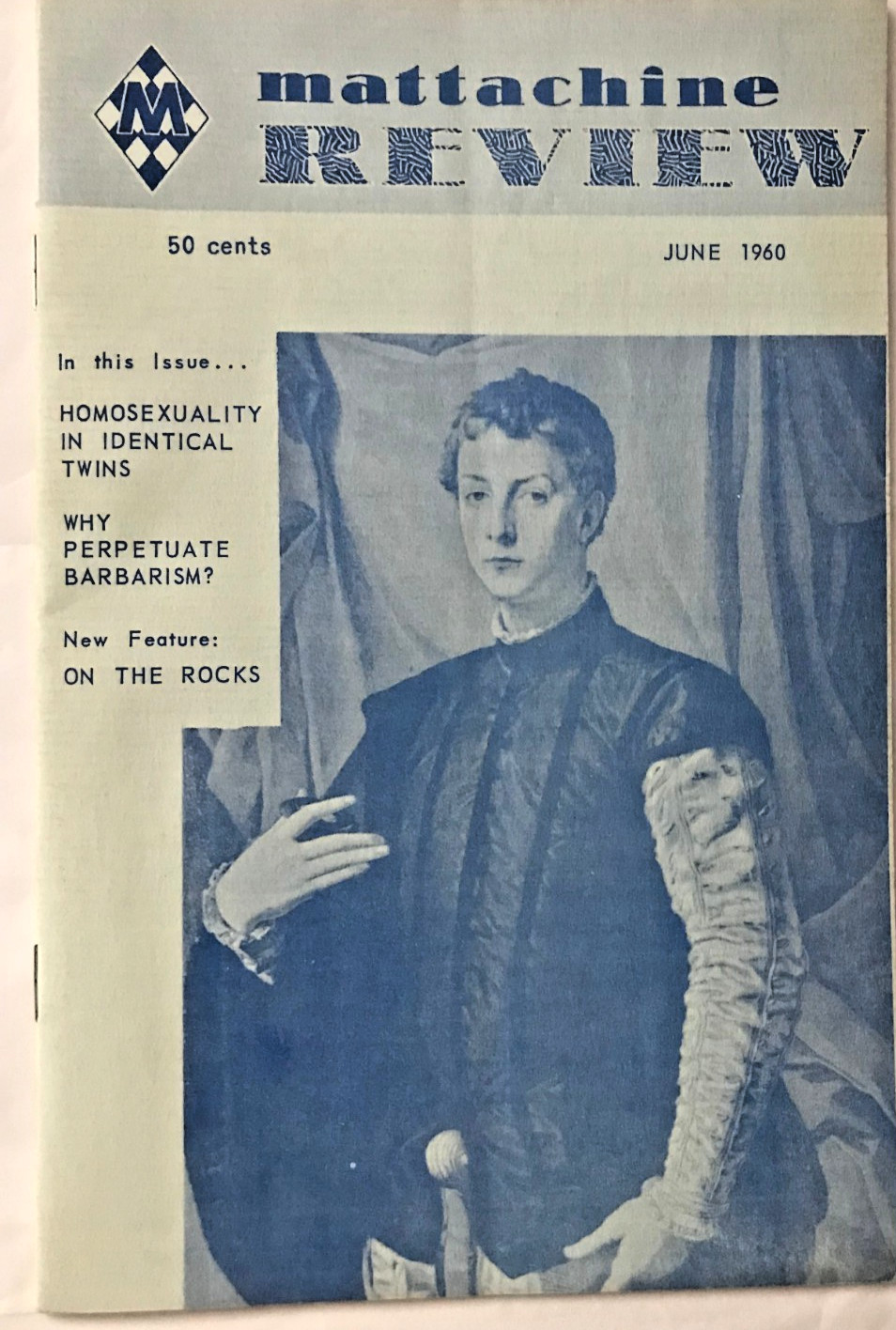 MATTACHINE REVIEW June  1960  Vol VI  #6   Homophile. - VINTAGE -RARE