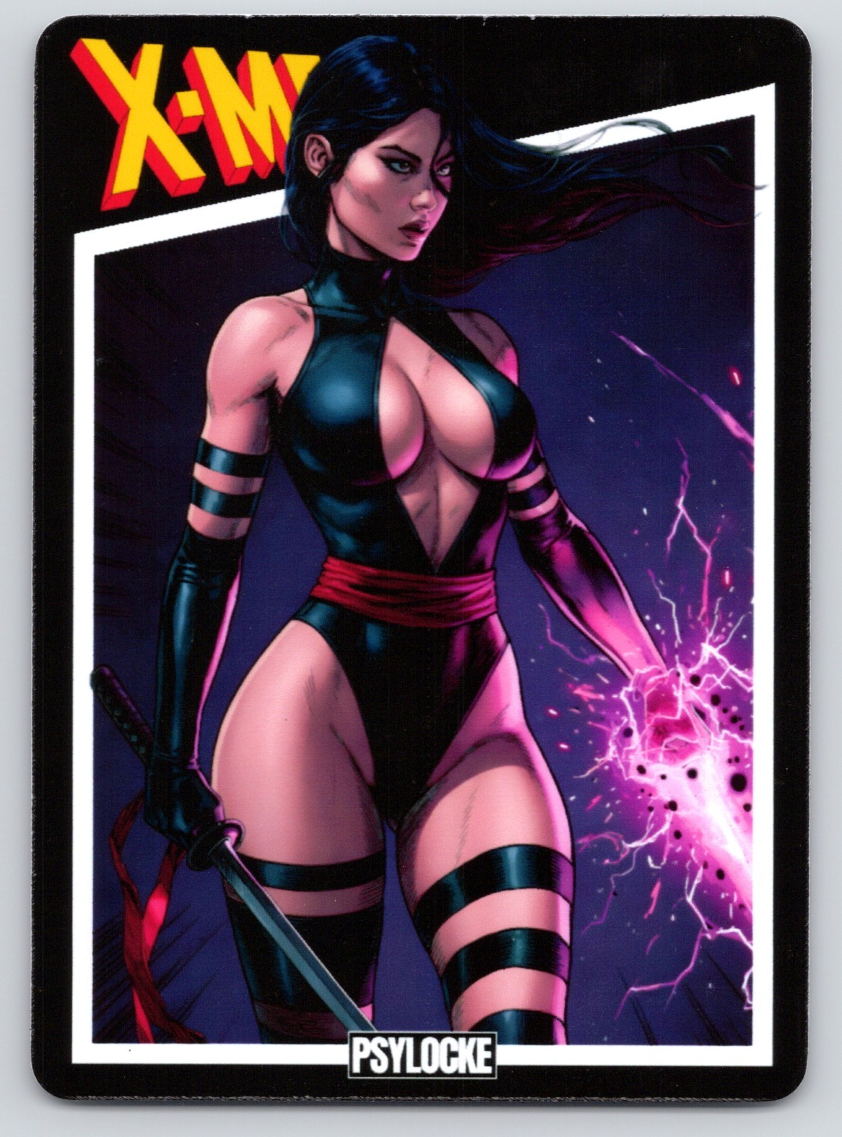 X-Men Psylocke Comic Book Sexy Hot Spicy ACEO Custom Trading Card X-Men Psylocke Comic Book Sexy Hot Spicy ACEO Custom Trading Card