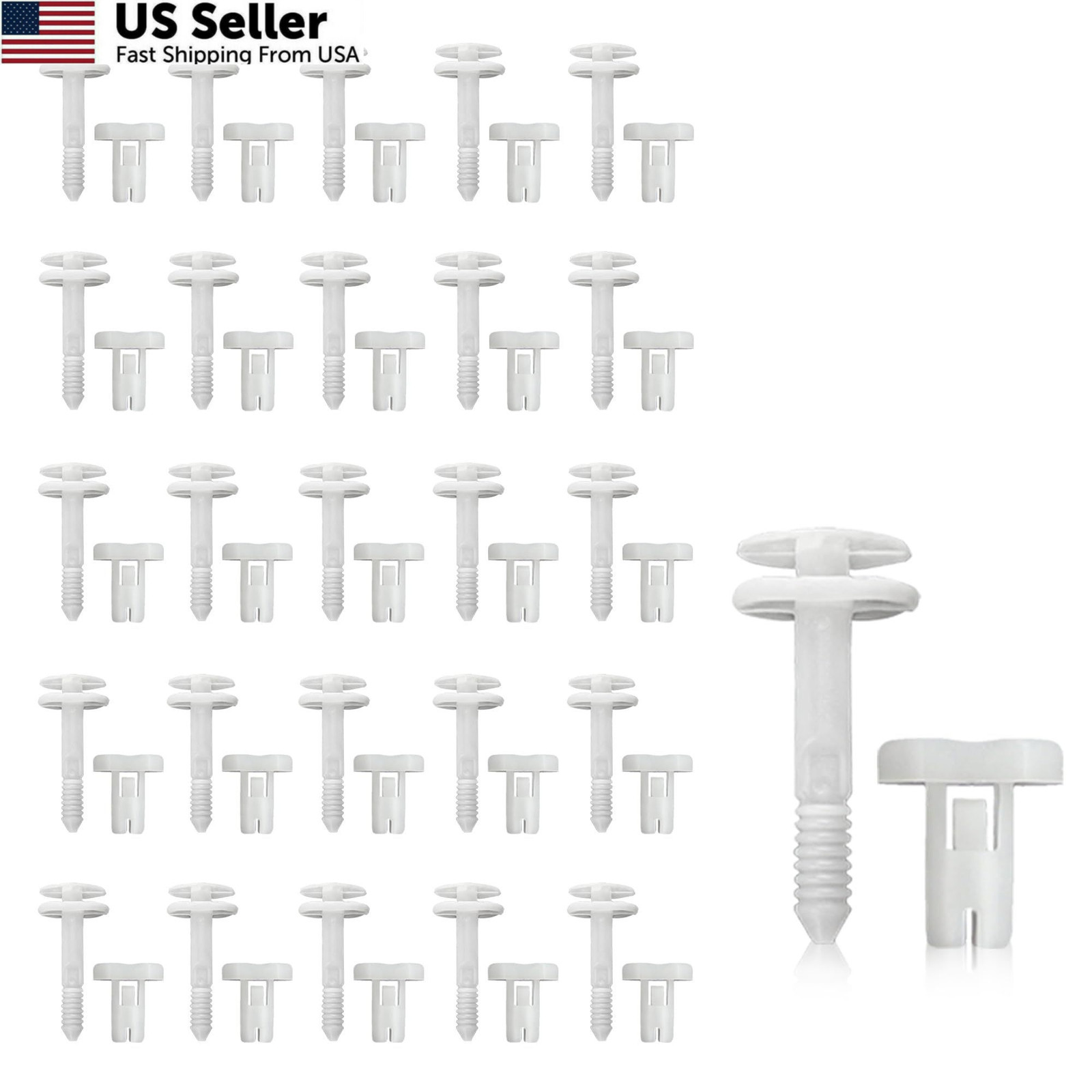 50PCS Door Panel Retainer Clips for GM GMC 1500 K1500 C2500 OEM 15960325 FROM US 50PCS Door Panel Retainer Clips for GM GMC 1500 K1500 C2500 OEM 15960325 FROM US