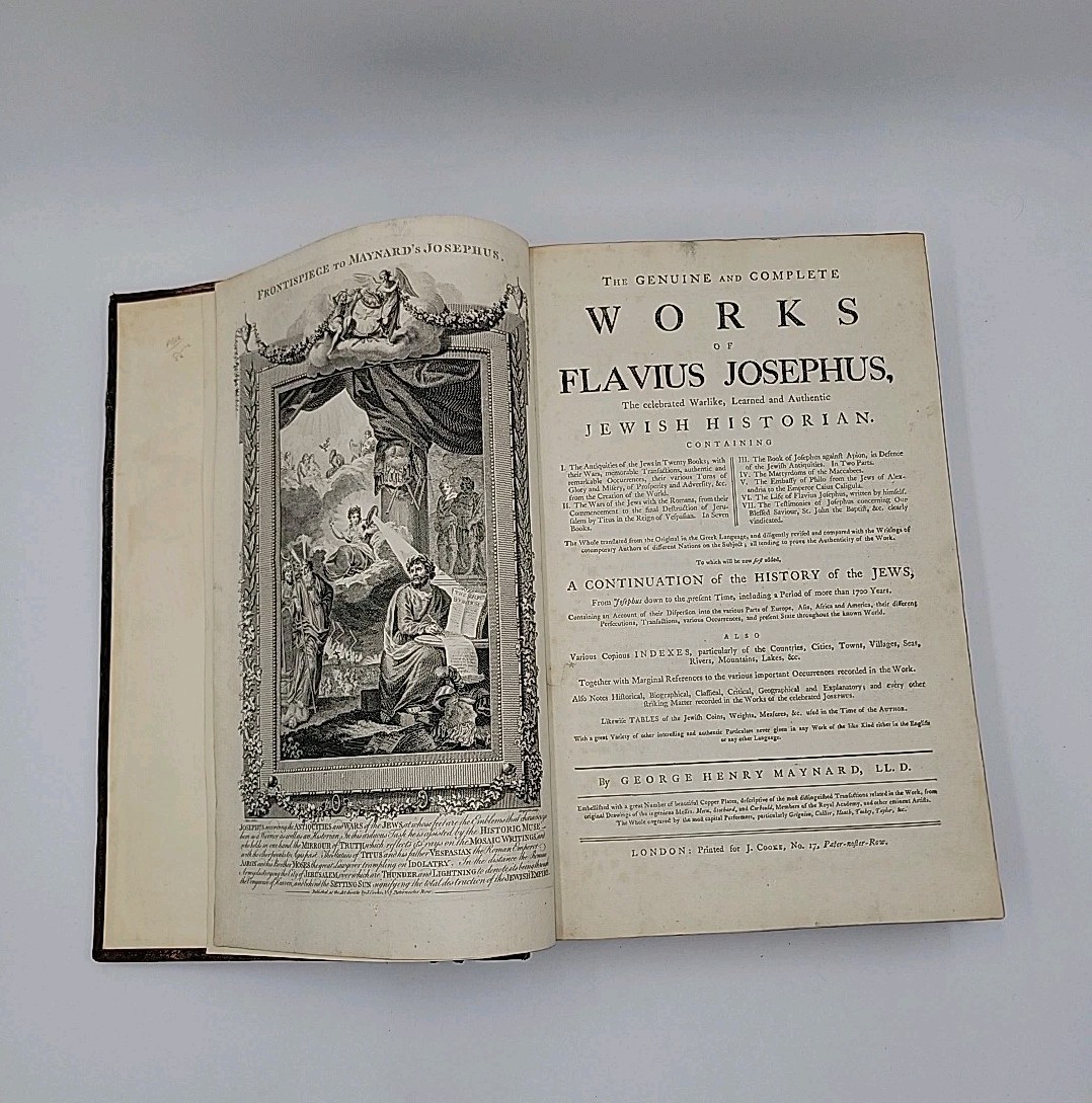 Antique 1780s Josephus Works Maynard Ed COMPLETE ALL 60 PLATES - 3 William Blake