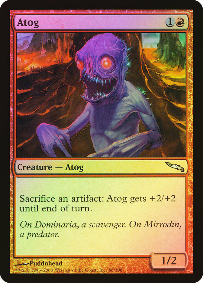 MTG FOIL Atog  - Mirrodin #086