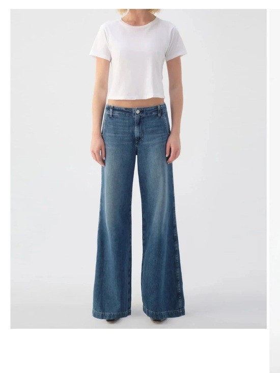 $398 AMO Edith Trouser Wide Leg Size 28/29