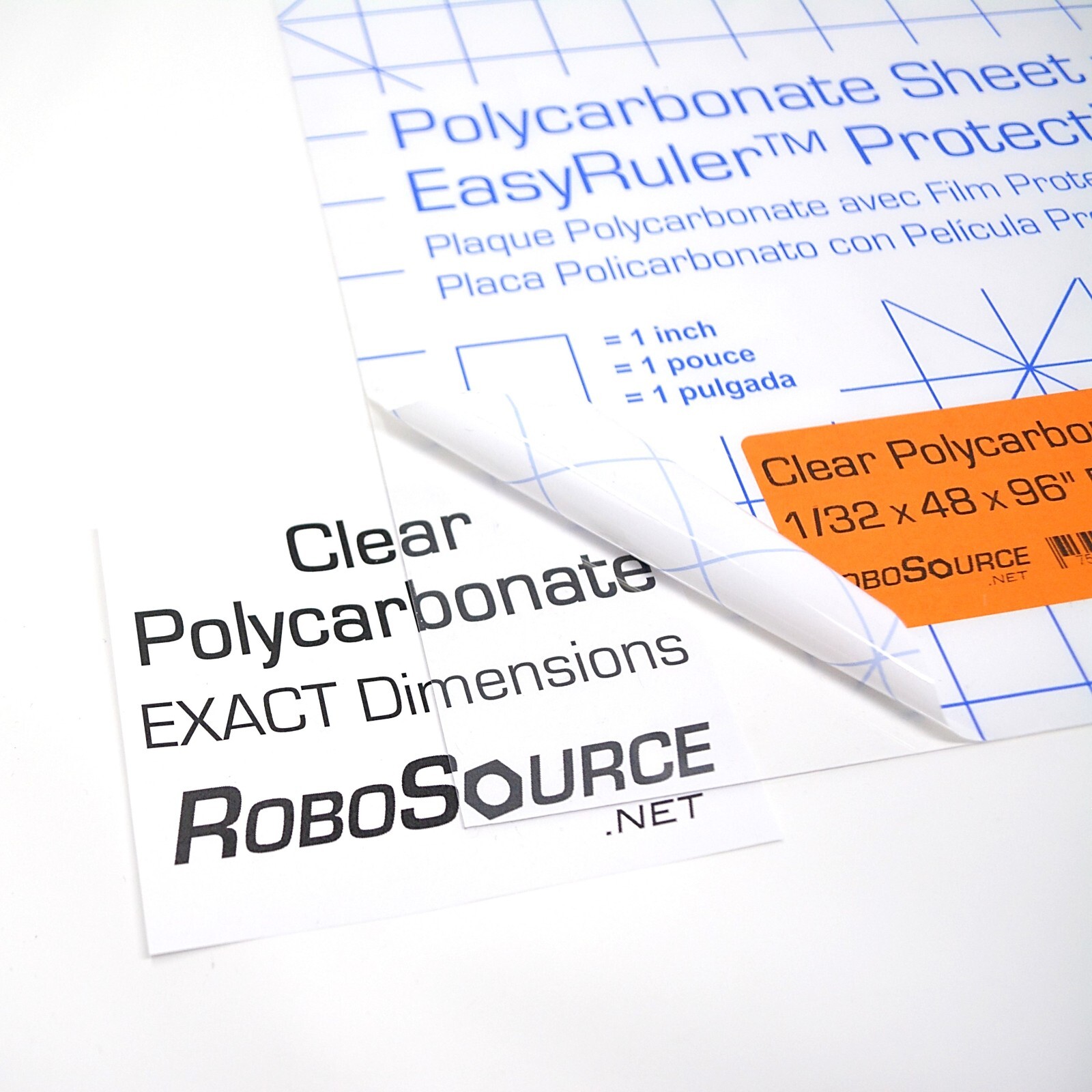 Polycarbonate Clear Plastic Sheet, Choose Thickness & Size (Lexan Replacement)
