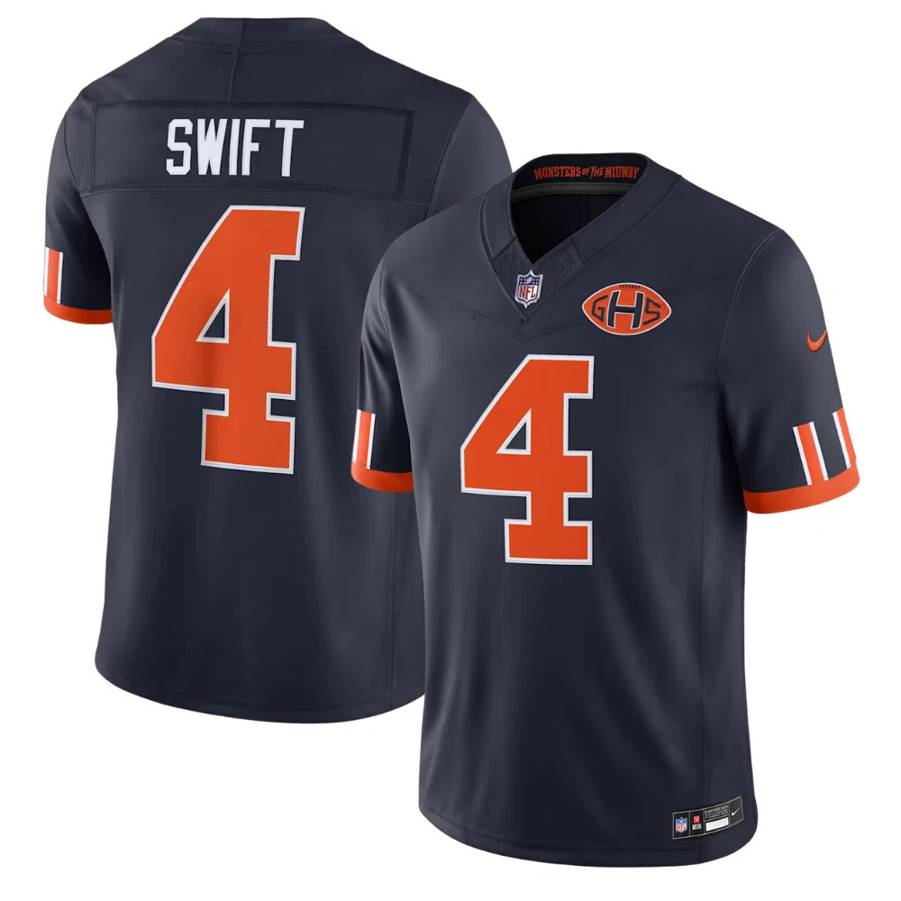 NEW Men's Bears Navy 2026 “Rivalries” Vapor Limited Jersey All Size S-5XL