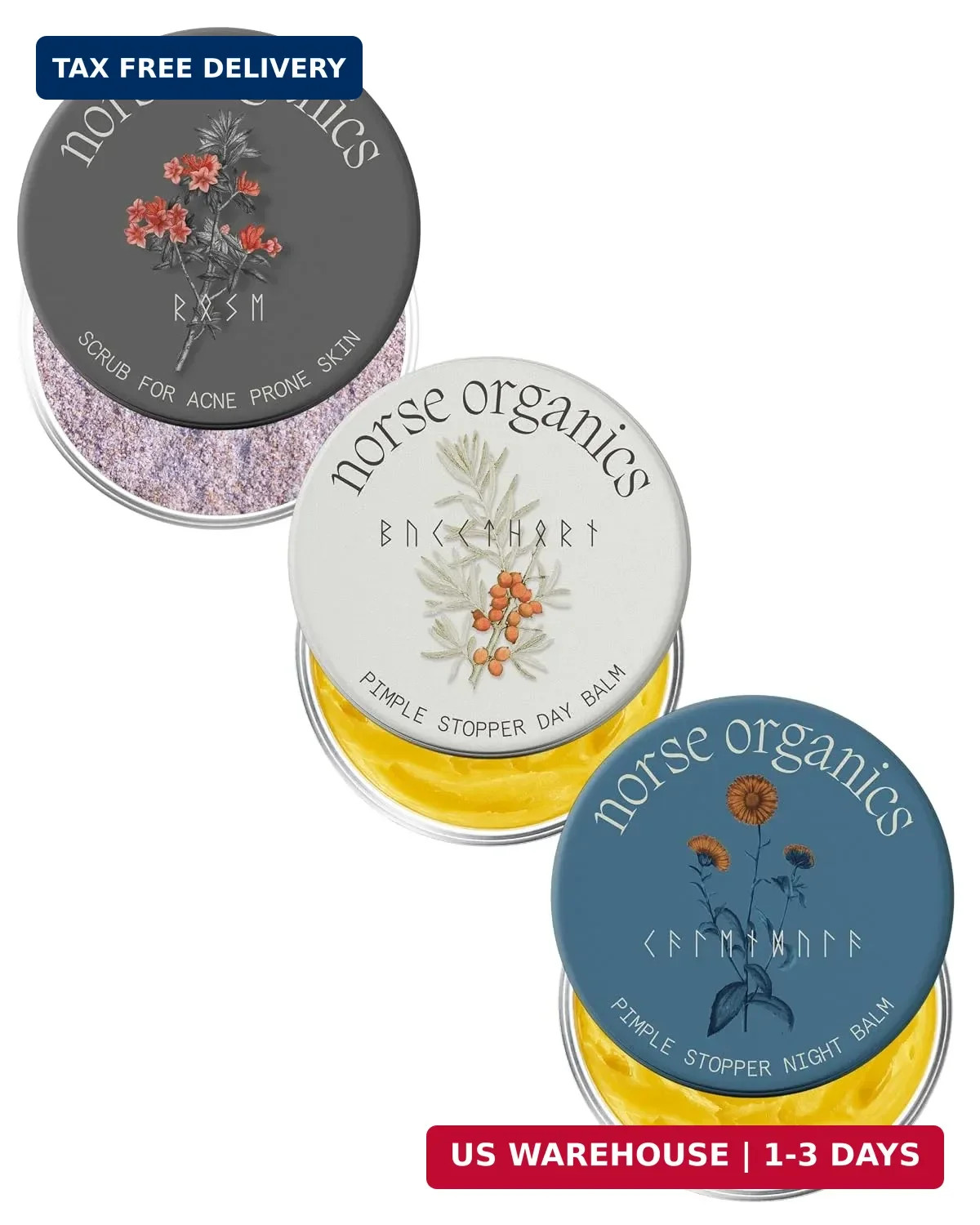 Norse Organics The Complete System For Pimples (3 count)