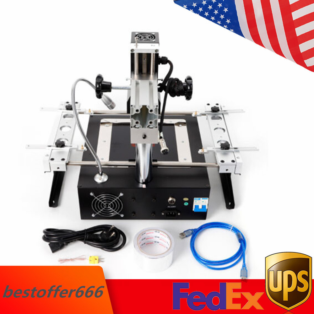 IR6500 ACHI BGA Rework Station Kit Repair Heating Infrared Reballing Kits 1250W