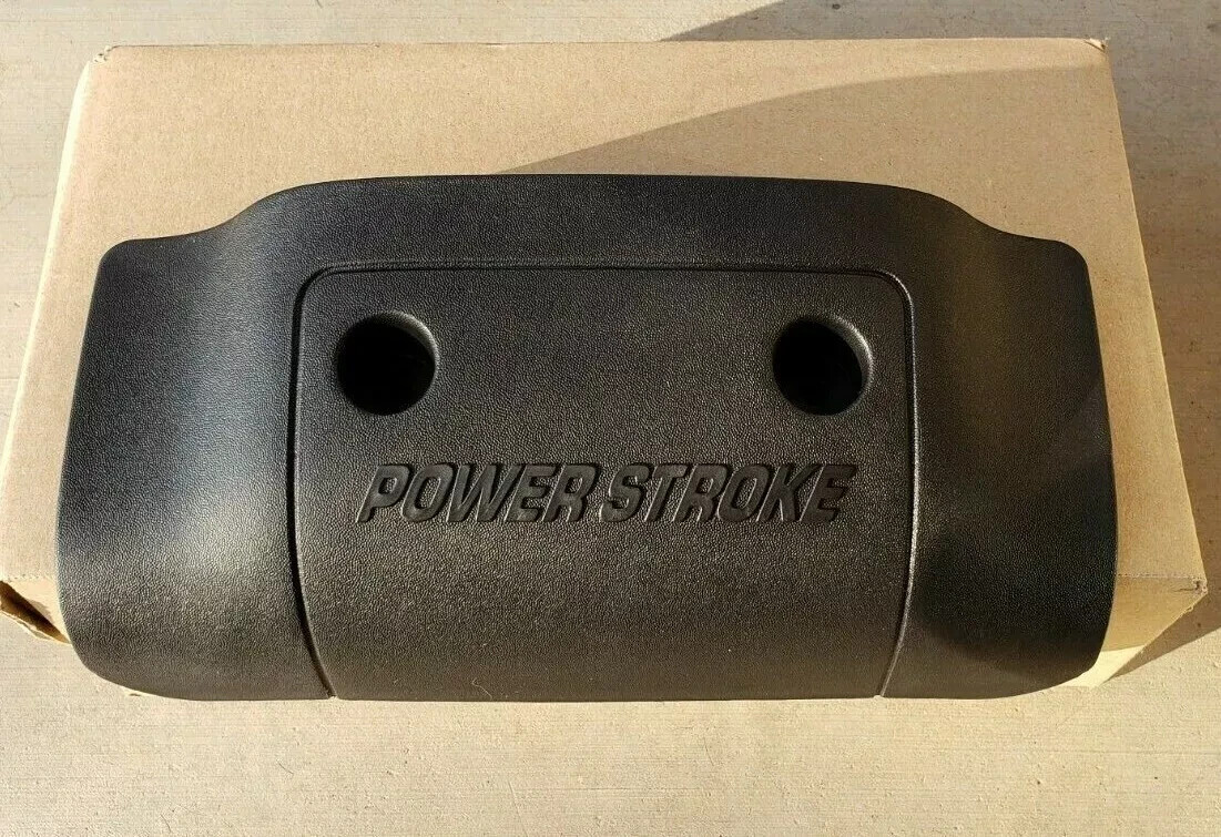 7.3L Engine Diesel Powerstroke Dress Cover For Ford F-250 F-350 F-450 Black