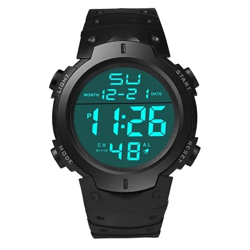 Waterproof Digital Sports Watch Military Tactical LED Backlight Wristwatch Men