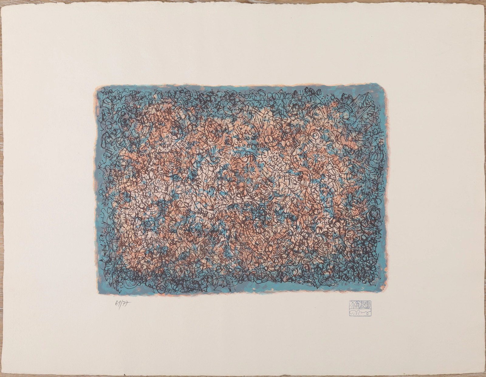 Mark TOBEY Blue Reverie - Original Signed Serigraph Mark TOBEY Blue Reverie - Original Signed Serigraph