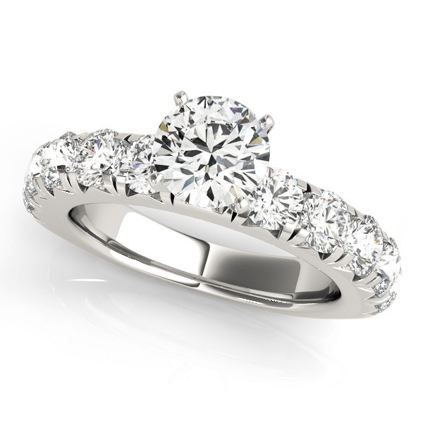 VS F 2.30 Carat Round Cut Lab Grown Diamond Solitaire Engagement Ring 14K Gold